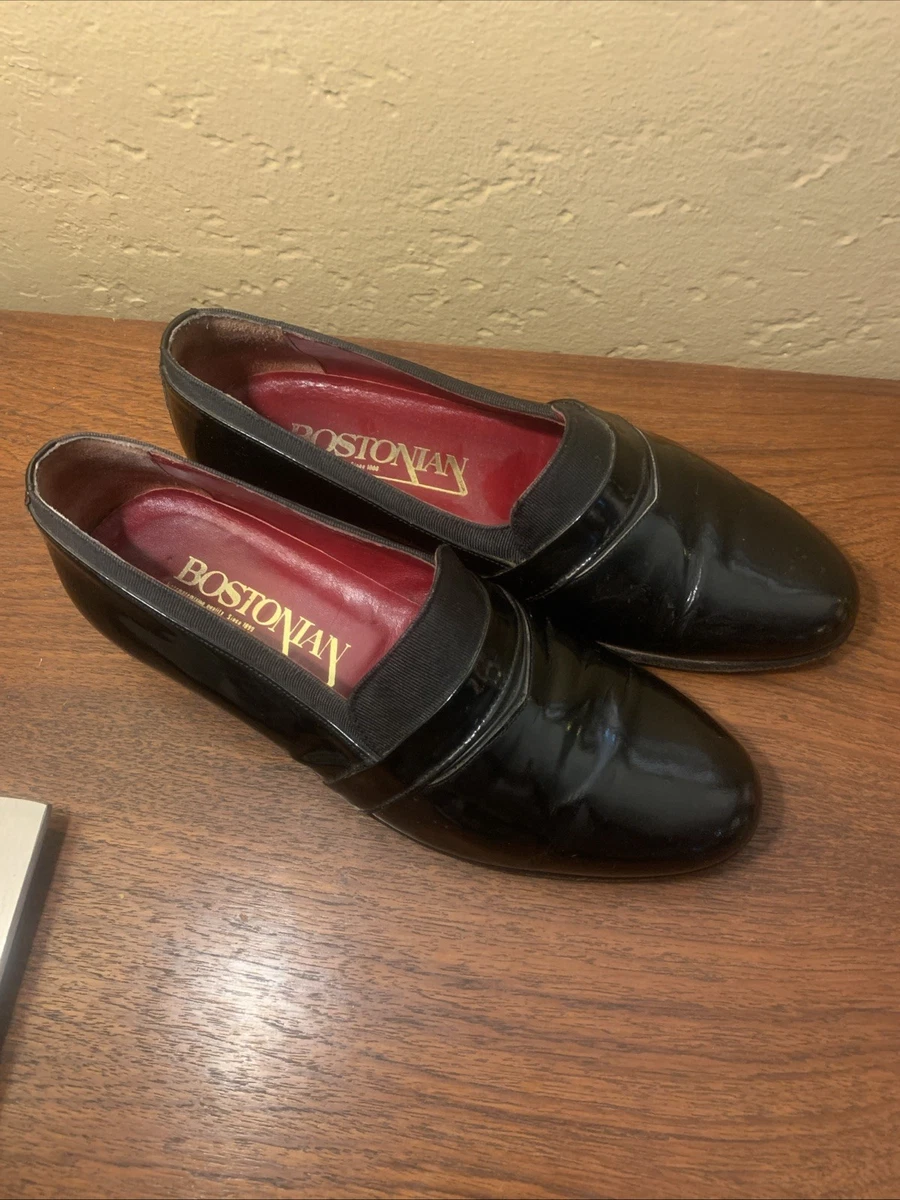 Bostonian Black ⬛️ Patent Leather Slip-On Dress Shoes Loafers Band Across Vamp Bostonian | Shoes | Bostonian Florentine Black Patent  main image 4