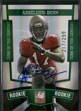 2010 Donruss Elite Arrelious Benn #136 Turn of the Century Auto /299