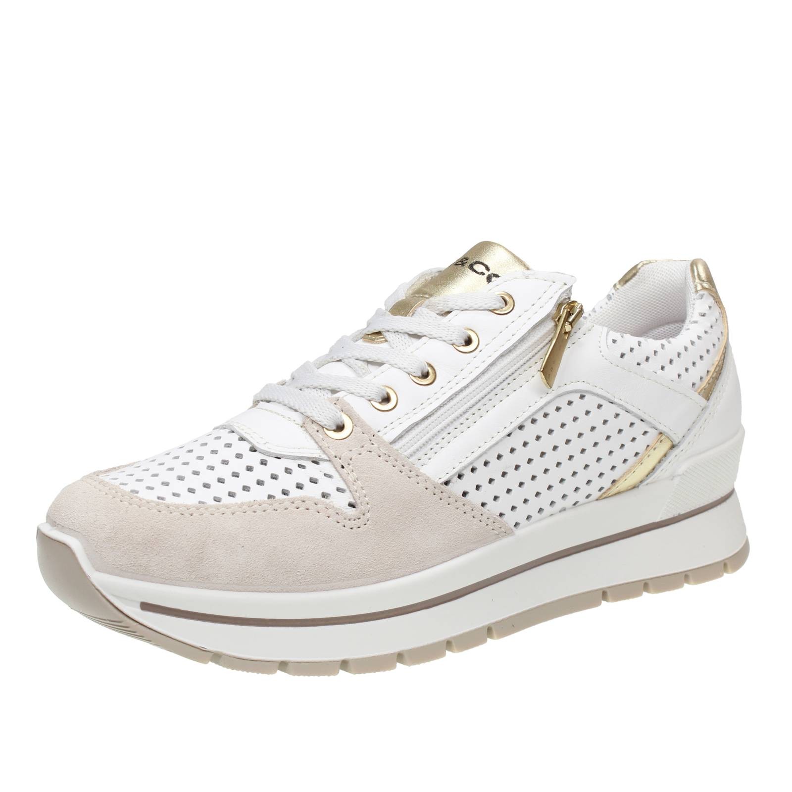 Igi - Co Anika - Leder Sneaker mit Memory Foam beige - Größe 35 [22cm]