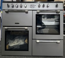 LEISURE Cookmaster CK100C210S Electric Ceramic Range Cooker - Silver & Chrome