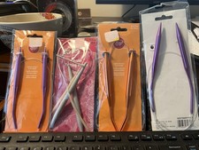 Lot Of 5 Circular Knitting Needles Boye And Susan Bates Vtg