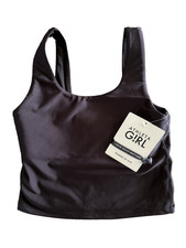 NWT Athleta Girl Scoop TANKINI Top Size L 12 Black