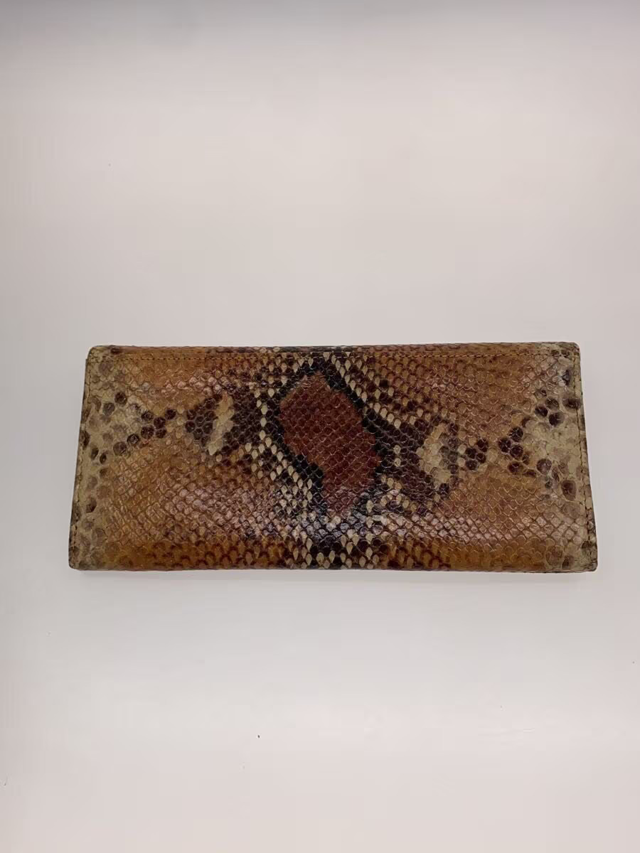 LONGCHAMP python long wallet in brown with animal… - image 2