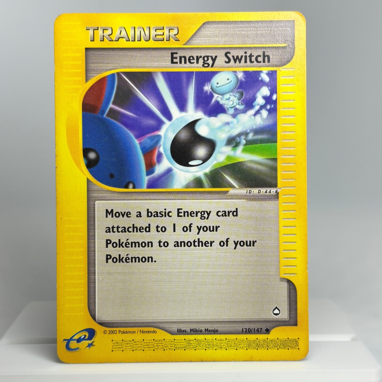 ENERGY SWITCH 120/147 Aquapolis Uncommon Pokemon VINTAGE Moderately Played
