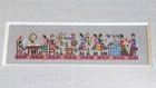 Framed Handmade Czechian Slovakian Embroidered Folk Art Panel #2