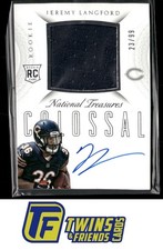 2015 Panini National Treasures Jeremy Langford Rookie Colossal Signatures #/99