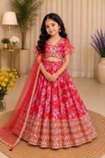 Readymade kids girls lehenga choli party wear eid indian girls designer dress