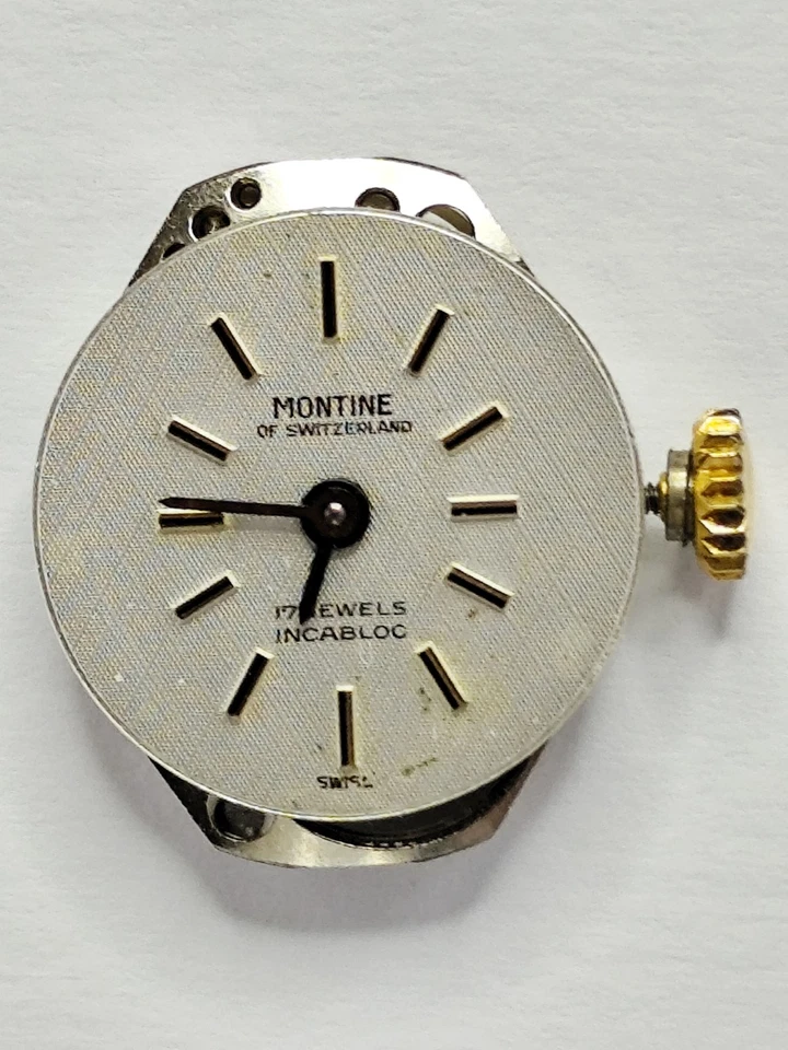 Montine Swiss Made Mechanical Vintage Ladies Cocktail Watch 17 Jewels 1980s - Image 4 of 4