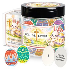 Bible Verse Jar for Kids   2.95 inches x 3.34 inches, Postive Easter