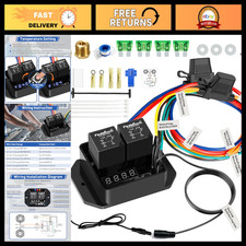 Digital Electric Radiator Fan Controller Kit 12V/24V with Temperature Probe, Adj