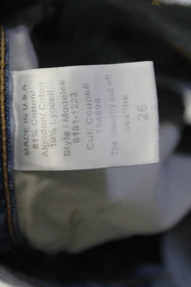 Pantalones cortos de mezclilla Current/Elliott para mujer con cremallera tiro medio dobladillo crudo azul talla 25 Foto 4 de 4