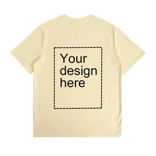 100% Cotton Unisex Tee Custom T-Shirt Personalized Print Tshirt for Men & Women