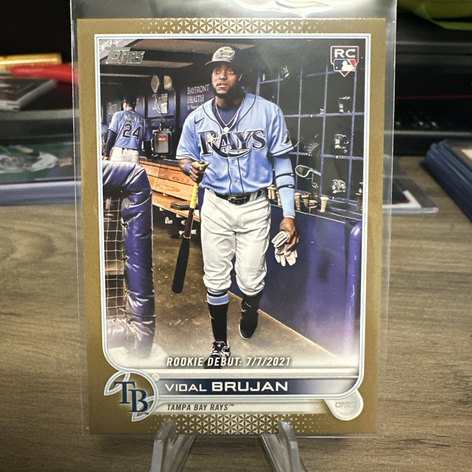 2022 Topps Update Vidal Brujan Rookie Debut Gold Border Parallel /2022 #US8 RC