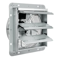 Shutter Exhaust Fan Shop Exhaust Fan 10'' Wall Mounted Aluminum 820 CFM