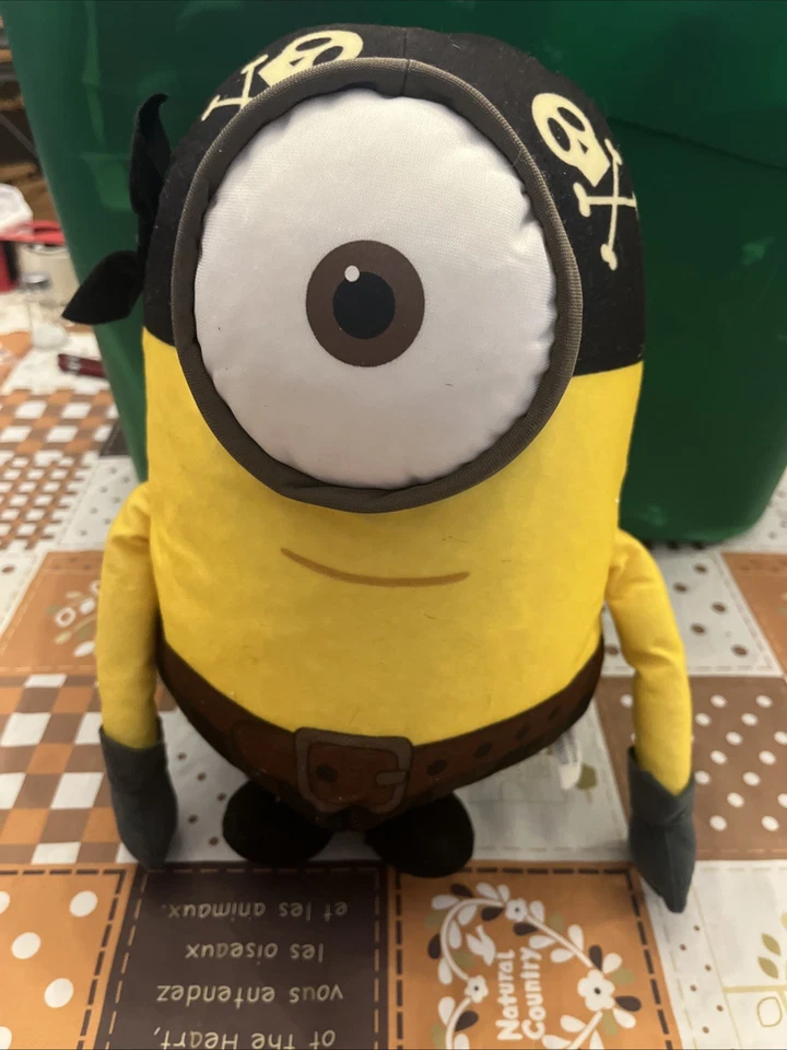 Juguete de peluche rígido Toy Factory Despicable Me Minions Minion Pirate Phil 2015 *LEER* Foto 3 de 4