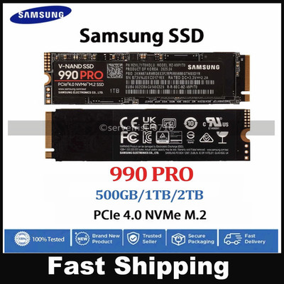 Samsung SSD 990 PRO 500GB 1TB PCIe 4.0 NVMe M.2 PS5 PC Laptop Computer Lot NEW