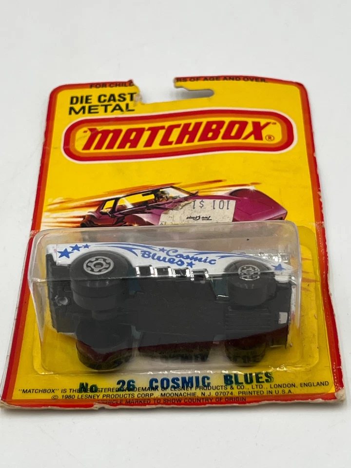 Matchbox Superfast 26 1980 - Cosmic Blues 68 cargador de metal fundido a presión nuevo en tarjeta Foto 2 de 4