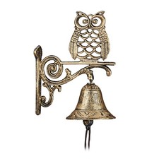 Cloches de porte en fonte de fer cloche murale antique 5 pièces dorée doré