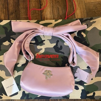 Sandy Liang x Heaven Marc Jacobs Pink Satin Bow Shoulder Bag | eBay