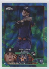 2023 Topps Chrome Update Blue & Green Lava Lamp Refractor /125 Hunter Brown 0a9a
