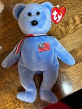 ty beanie baby america bear 2001