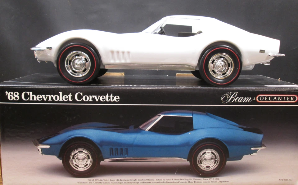 JIM BEAM White 1968 Corvette Decanter w/Box 1 of 666 Produced - Image 2 of 4