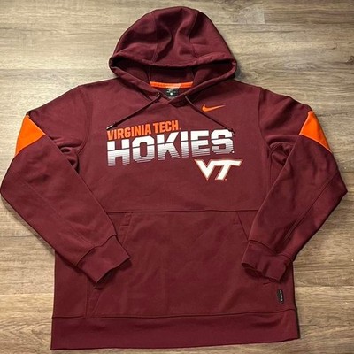 Nike Red Dri-Fit Virginia Tech Hokies Sportswear Essential Hoodie size medium