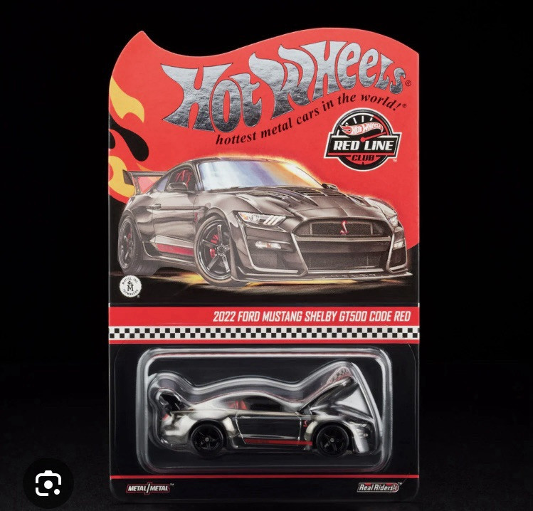 2022 RLC Exclusive Hot Wheels Ford Mustang Shelby GT500 Code Red 1/64 Die-Cast