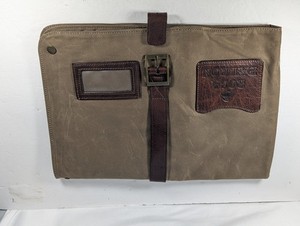 Moore & Giles x Roca Patron Waxed Canvas Leather Bar Tool Roll Cocktail Travel 