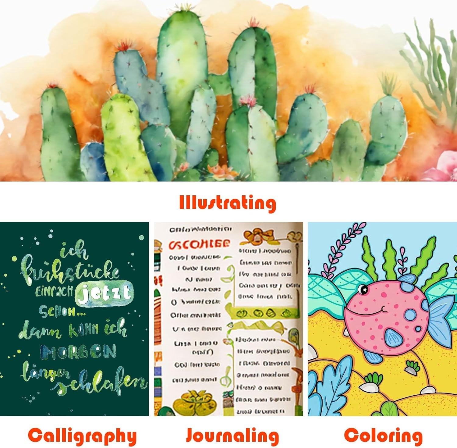 100 Colors Dual Brush Marker Pens, Marker Set, Artist Fine and Brush Tip Mark...