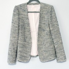 Rebecca Taylor tweed fitted short blazer