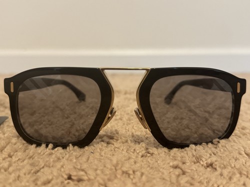 Specchio Fendi Force FF M0105/S 807MD nero-oro/argento logo FF