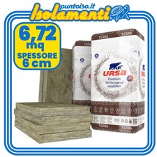 Pannello Lana Di Roccia Ursa Terra 70 PLUS - 140 x 60 x 6 cm - Conf. 6,72 m2