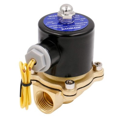 1/2 Inch Brass Electric Solenoid Valve AC 220V Normally Closed Water Air