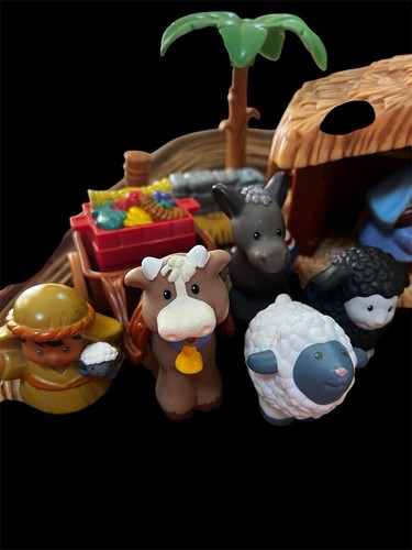 Fisher-Price Little People Deluxe Weihnachtsgeschichte Krippe Set Tablett nicht enthalten - Bild 4 von 4