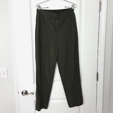 Athleta Pants Elastic Waist relaxed Leg Zip Pockets Athleisure Green Women 6