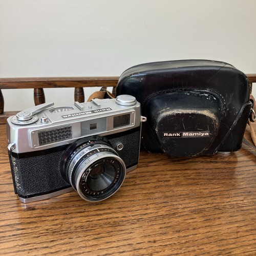 Rank Mamiya Rangefinder Compact 35mm Film Camera, Working + Case, C1960s