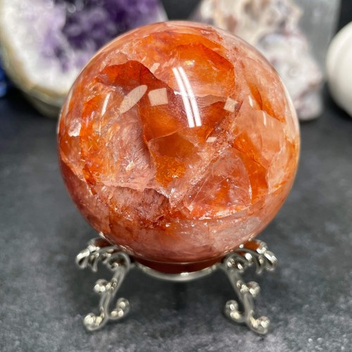 Fire Quartz Crystal Sphere - Genuine Crystals - UK Seller - Picture 2 of 7