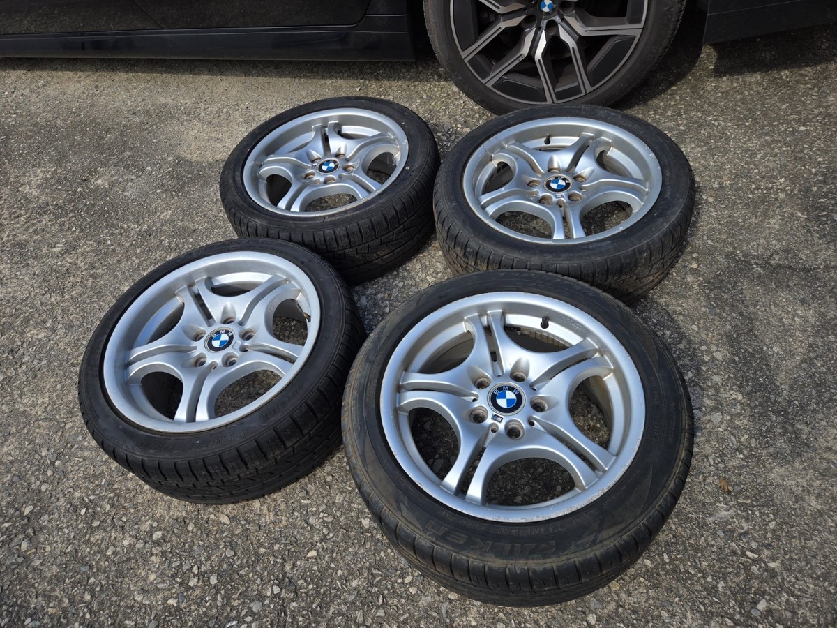 BMW E46 17x7.5/8.5 Style 68 M Sport Double Spoke Wheels 92-06 323