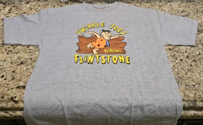 Vintage 2003 Flintstones Fred Twinkle Toes Bowling T-Shirt Size Small Grey NEW 