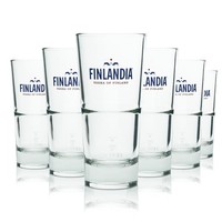 6X Finlandia Glas 0,36L Longdrink Cocktail GläSer Stapelbar Gastro Kneipe Bar