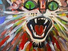 Hissing Cat, 9x12”, Acrylic/Canvas, Original,Signed, COA — photo 5
