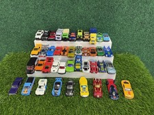 Large Lot of 40 Diecast Toy Cars Trucks Vans Mixed Hot Wheels Matchbox Vehicles