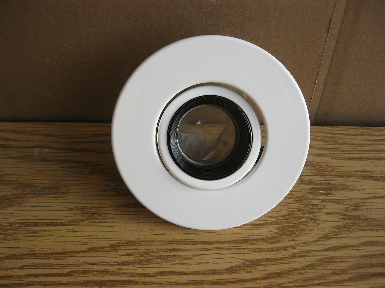 Elco Lighting EL1434WB 4" Low VoltaGimbal Ring Trim with Deep Black Baffle White