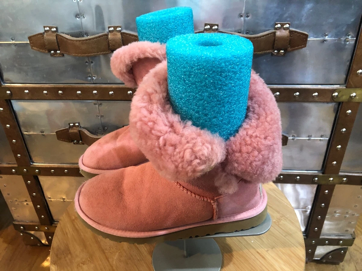 UGG Women s Sheepskin Bailey One Button Boot 5803 Salmon Pink US 5