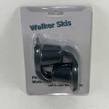 Walker Ski Glides Gray Universal Heavy Duty 1 PAIR 250 lb User Weight Limit