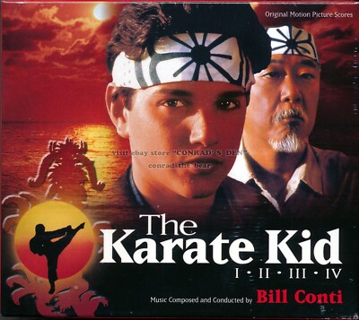 Bill Conti ''THE KARATE KID 1,2,3,4'' score 4CD Box Set Varese Club SEALED soldout