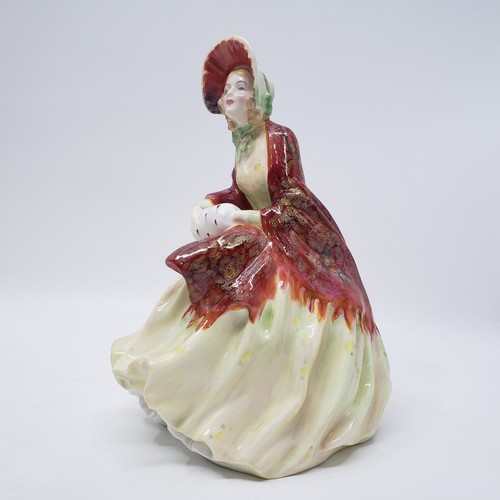 Royal Doulton Her Ladyship Figurine 1945 Victorian Lady Red Shawl 842480 SEE DES - Picture 6 of 16