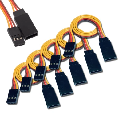 VUNIVERSUM 5x Stück 10cm Servokabel Servo Kabel Verlängerung JR Graupner Futaba Robbe Hitec
