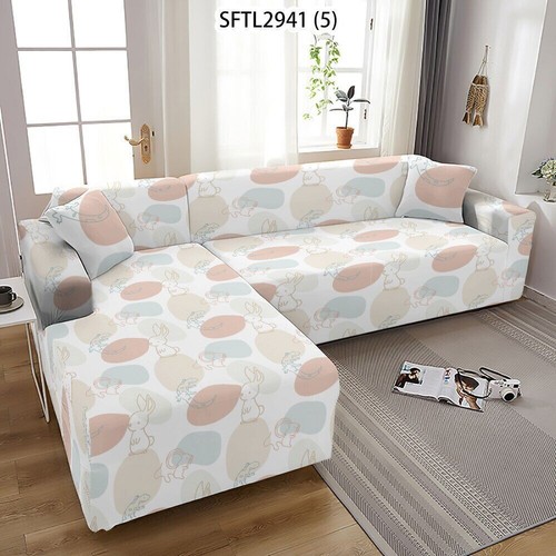 Nuevo Estilo Fundas de Cojín Retráctiles Funda de Sofá Protector Flores Patrón Fundas - Imagen 8 de 34